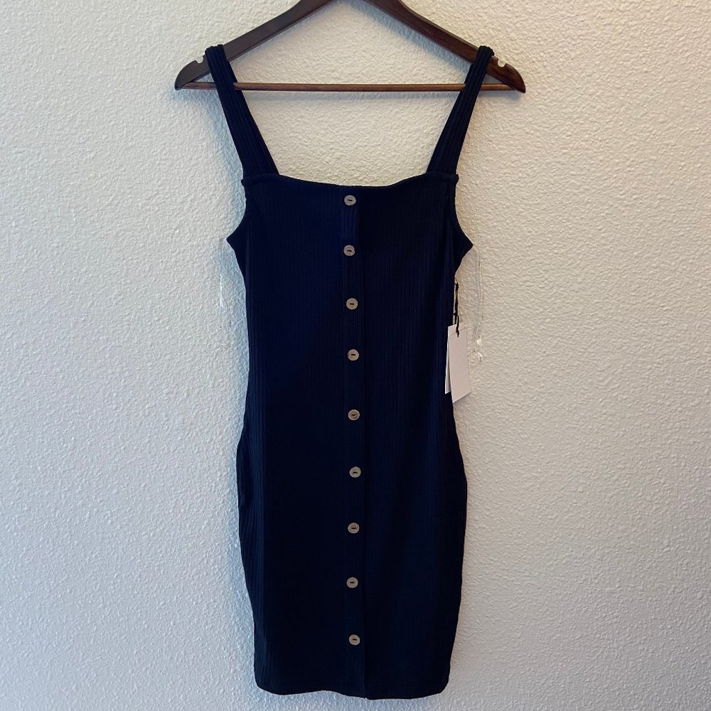 Black Button Dress